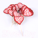 Миниатюра изображения товара Набор топперов для украшения Darvish Сердечки / DV-H-1385 (24шт)