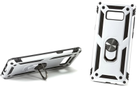 Чехол-накладка Case Defender для Galaxy S8 Plus (матовый серебристый) - 