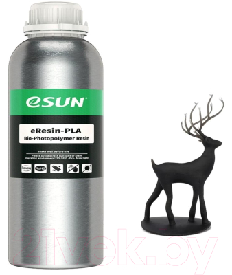 Фотополимерная смола для 3D-принтера eSUN eResin-PLA / т0031381 (1кг, черный)