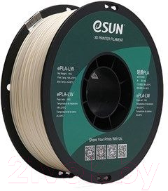 Пластик для 3D-печати eSUN ePLA-LW / т0033454 (1.75мм, 1кг, натуральный)