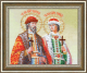 Набор для вышивания Золотое руно Икона Святых Князей Бориса и Глеба / РТ-147 - 