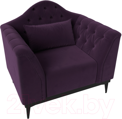 Кресло мягкое Mebelico Флорида (велюр фиолетовый)