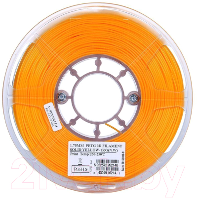 Пластик для 3D-печати eSUN PETG / т0030626 (1.75мм, 1кг, желтый непрозрачный)