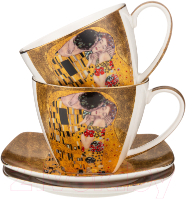 Набор для чая/кофе Lefard Поцелуй / 104-907 (золото)