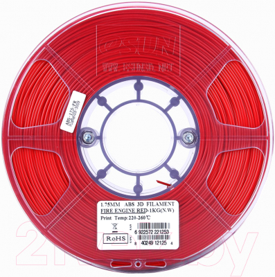 Пластик для 3D-печати eSUN ABS + / т0034052 (1.75мм, 1кг, Fire Engine Red)