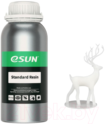 Фотополимерная смола для 3D-принтера eSUN Standard Resin For LCD / т0030984 (1кг, белый)