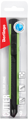 Нож канцелярский Berlingo Color Zone / BM4120_e (зеленый)