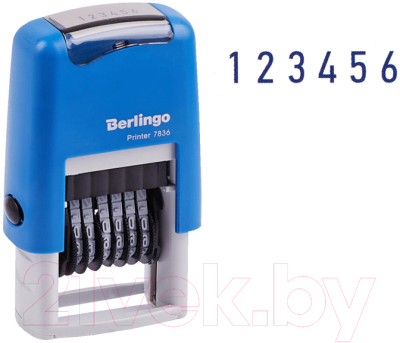 Штамп-нумератор Berlingo Printer 7836 / BSt_82406