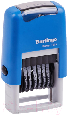 Штамп-нумератор Berlingo Printer 7836 / BSt_82406