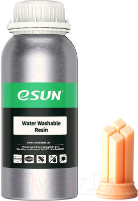 Фотополимерная смола для 3D-принтера eSUN Water Washable Resin For LCD / т0033913 (500г, бежевый)