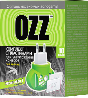 Электрофумигатор OZZ Standart с пластинами для уничтожения комаров 10шт