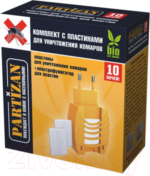Электрофумигатор Partizan С пластинами для уничтожения комаров 10шт