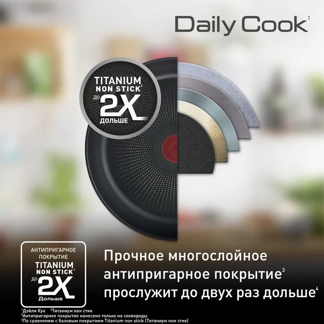 Набор кухонной посуды Tefal Daily Cook G713SB45