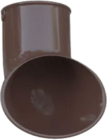 Слив трубы Альта-профиль ПВХ Наконечник трубы нижний (коричневый) - 