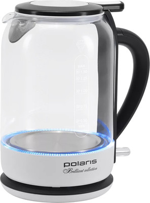 Электрочайник Polaris PWK 1753CGL (белый/черный) -