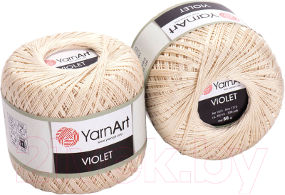 Пряжа для вязания Yarnart Violet 100% хлопок / 6194 (282м, светло-бежевый)