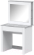 Туалетный столик Интерлиния Quartz QZ-СТ1 (белый платинум/бетон) - 