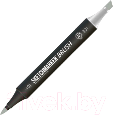 Маркер перманентный Sketchmarker Brush Двусторонний BG33 / SMB-BG33 (бледно-серый рассвет)