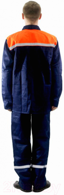 Комплект рабочей одежды Перспектива Стандарт-2 (р-р 44-46 / 158-164, темно-синий/оранжевый)