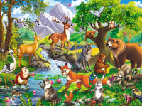 

Пазл РЫЖИЙ КОТ, Лесные звери / П60-3725