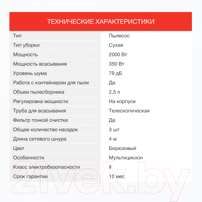 Изображение товара Пылесос StarWind SCV5630