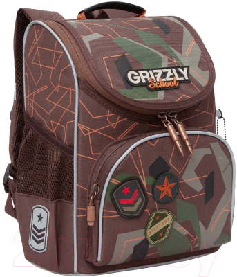 Школьный рюкзак Grizzly RAm-285-6 (милитари)