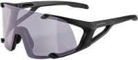 Очки солнцезащитные Alpina Sports 2022 Hawkeye Q-Lite V / A8690131 (черный матовый/пурпурный) - 