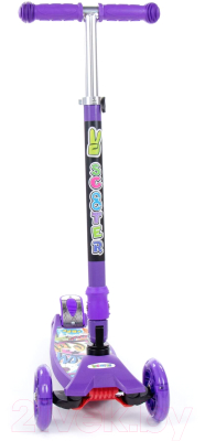 Самокат детский Полесье Со складной ручкой / 0072C-V1(Ф) (фиолетовый)