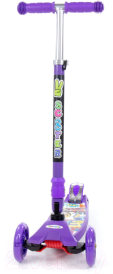 Самокат детский Полесье Со складной ручкой / 0072C-V1(Ф) (фиолетовый)