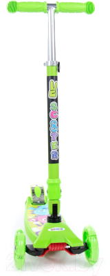 Самокат детский Полесье Со складной ручкой / 0072C-V1(З) (зеленый)
