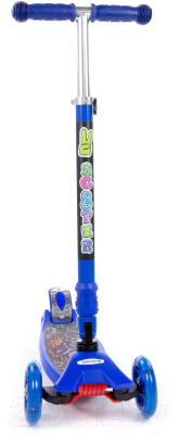 Самокат детский Полесье Со складной ручкой / 0072C-V2(С) (синий)
