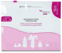 Пакет для стерилизации в СВЧ-печи NDCG Mother Care / 05.4488-5 (5шт) - 