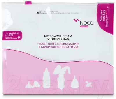 Пакет для стерилизации в СВЧ-печи NDCG Mother Care / 05.4488-5 (5шт)