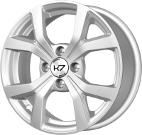 

Литой диск K7, K-147 Rio КС724-03 15x6" 4x100мм DIA 54.1мм ET 48мм Silver