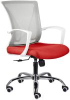 Кресло офисное UTFC Энжел М-800 CH (белый/серый/красный) - 
