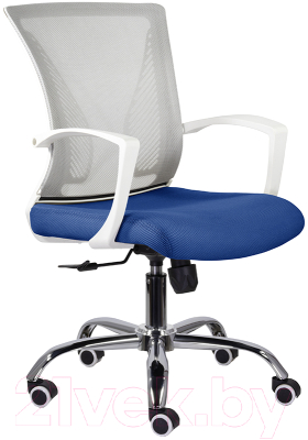 Кресло офисное UTFC Энжел М-800 CH (белый/серый/синий)