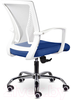 Кресло офисное UTFC Энжел М-800 CH (белый/серый/синий)