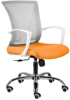 Кресло офисное UTFC Энжел М-800 CH (белый/серый/оранжевый) - 