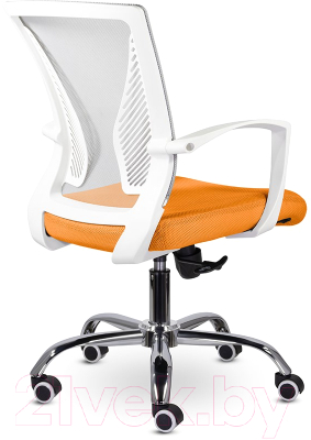 Кресло офисное UTFC Энжел М-800 CH (белый/серый/оранжевый)