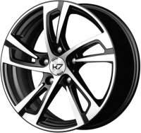 

Литой диск Vector, K77 16x6.5" 5x114.3мм DIA 67.1мм ЕТ 45мм Black Polished