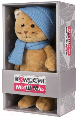 Мягкая игрушка Колбаскин & Мышель Колбаскин в шарфе и шапке / MT-MRT062005-20
