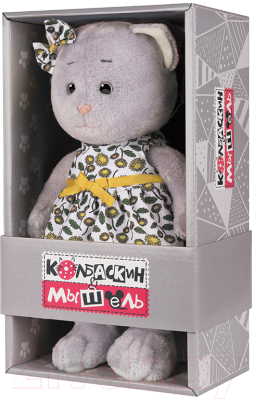 Мягкая игрушка Колбаскин & Мышель Мышель в летнем платье с цветным принтом / MT-MRT062008-25