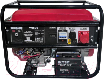 Бензиновый генератор Watt WT-8003 (9.080.025.30)