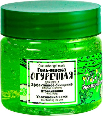 Маска для лица гелевая Эксклюзив косметик Огуречная (150г) - 