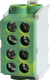 Клемма КС КВС распределительная с двойным винтом 4x25 / 92097 (желто-зеленый) - 