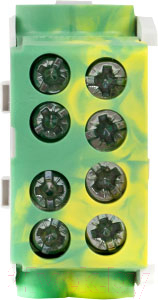 Клемма КС КВС распределительная с двойным винтом 2x35/2x25 / 92087 (желто-зеленый)