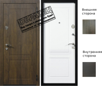 

Входная дверь Staller, Comfort ЮП-2 орех темный/ЮП-2 венге