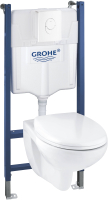 

Унитаз подвесной с инсталляцией GROHE, Solido 39398000