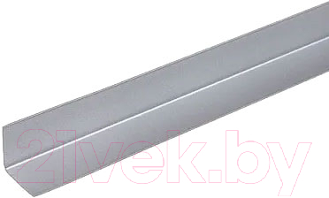 Уголок отделочный Пластал 103 ПВХ с тиснением 20x20x2700м (серый)