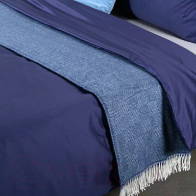 Комплект постельного белья Tkano Essential TK19-DC0009 (темно-синий)